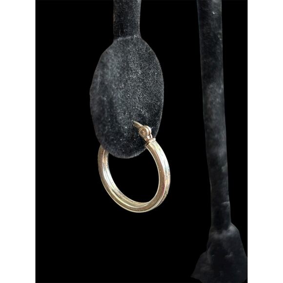 Sterling Silver 18mm Hoop Earrings 925 2mm Wide - Picture 3 of 4